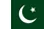 Cờ Pakistan dẫn đến trang web giải thích các điều răn của Đức Chúa Trời bằng tiếng Urdu.