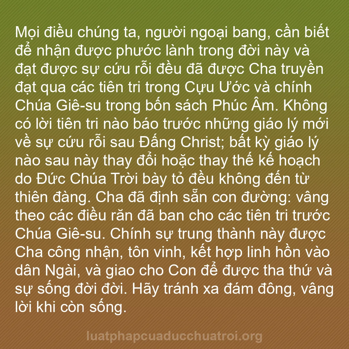 b0409 - Bài đăng về Luật pháp của Đức Chúa Trời: Mọi điều chúng ta, người ngoại bang, cần biết để nhận được phước...